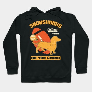 Dachshund American football funny college team Hoodie